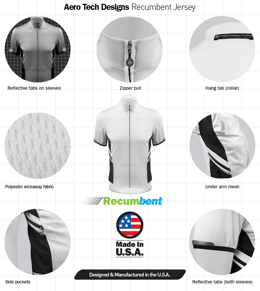 Aero Tech Designs Elite Recumbent Cycling Jersey Designed and ...